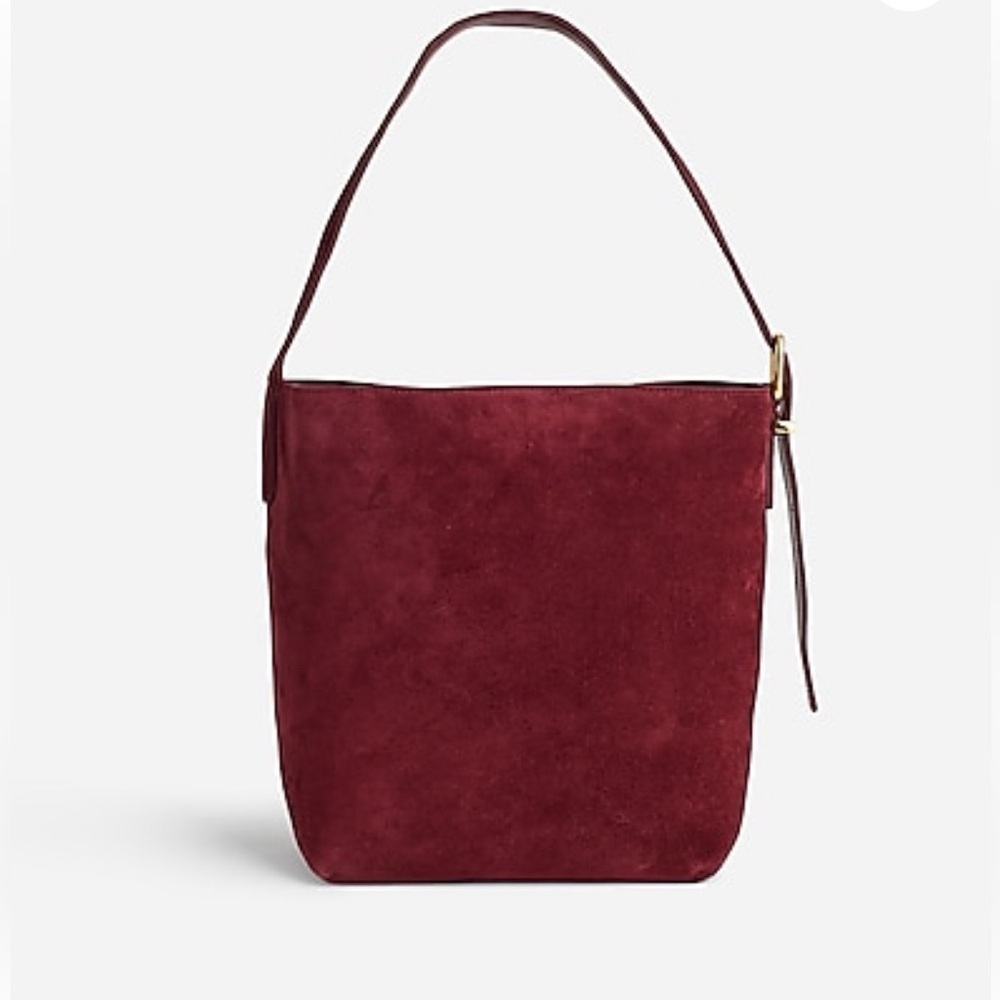 MADEWELL NWT Deep Merlot Medium Suede Tote Bag